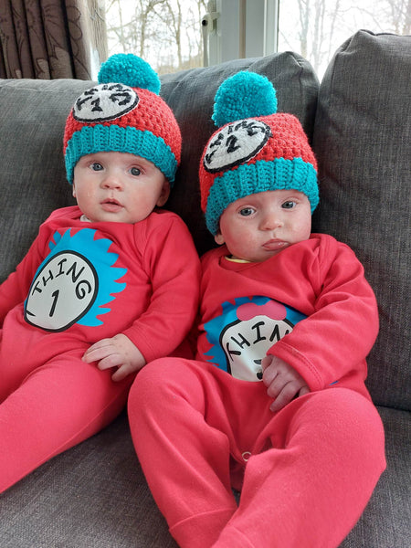 Thing 1 and Thing 2 Babygrows