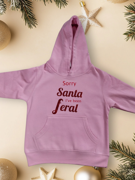 Sorry Santa I've been Feral -  T-shirt, Jumper or Hoody