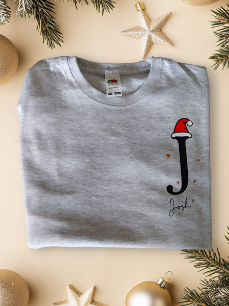 Christmas Initial T-shirt or Jumper