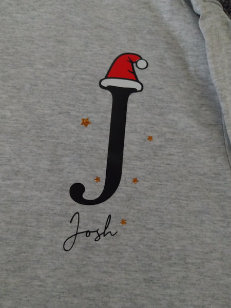 Christmas Initial T-shirt or Jumper