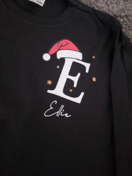 Christmas Initial T-shirt or Jumper