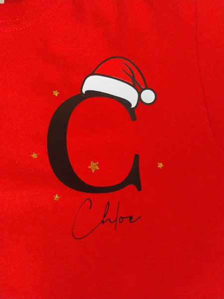 Christmas Initial T-shirt or Jumper