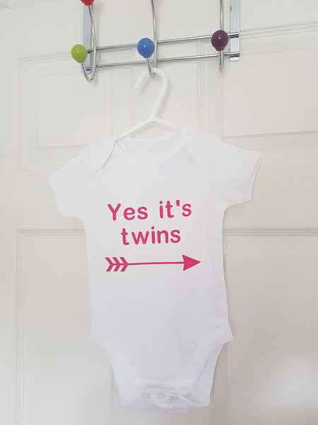 We're Identical Baby Vest Set - Twin Baby Clothes