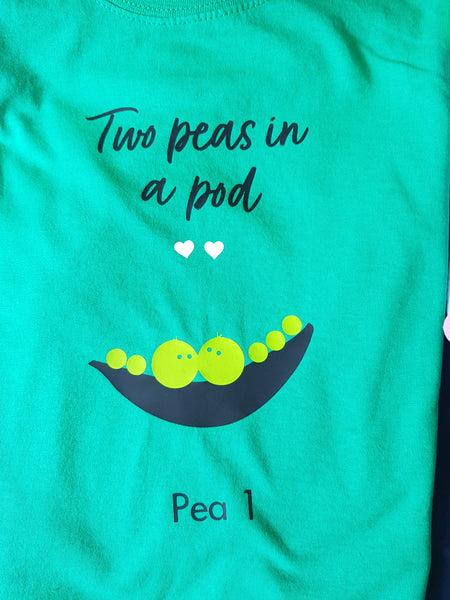 Peas in a pod clothing - set of 2