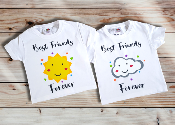 Sun and Cloud T-shirts - Set of 2