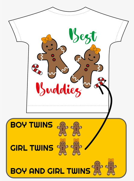 Gingerbread Best Buddies T-shirts or Jumper