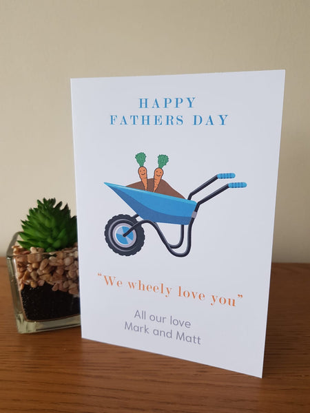 Personalised Fathers Day Card - Wheely Love You