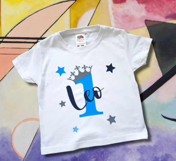 Personalised Birthday Number T-Shirts - Set of 2
