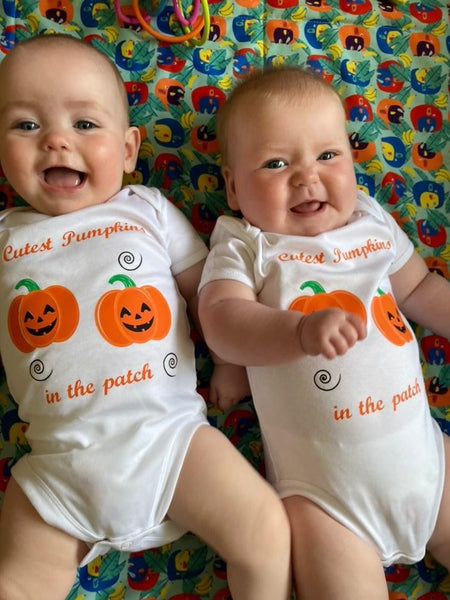 Halloween outfit for twins, twins halloween costume, twin clothing, clothes for twins, unisex clothing for twins, halloween and twins