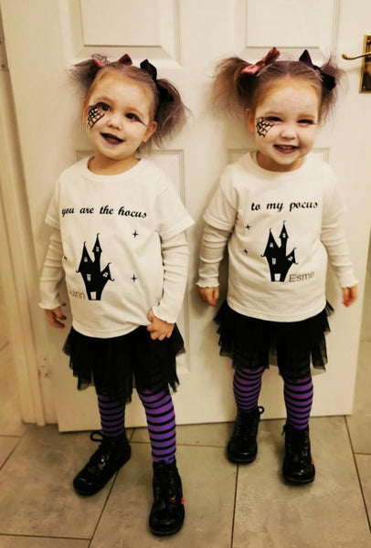 Halloween outfit for twins, twins halloween costume, twin clothing, clothes for twins, unisex clothing for twins, halloween and twins