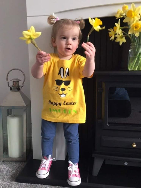 Fun Easter Tshirts - clothes for twins - Set of 2