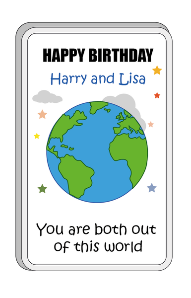 Personalised Twin Gifts, Twin Birthday Gifts, Personalised Fridge Magnets, Twin Birthday Gift, Personalised Twin Birthday Card