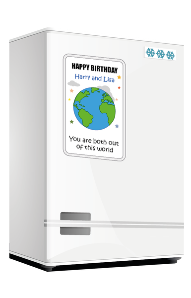Personalised Twin Gifts, Twin Birthday Gifts, Personalised Fridge Magnets, Twin Birthday Gift, Personalised Twin Birthday Card