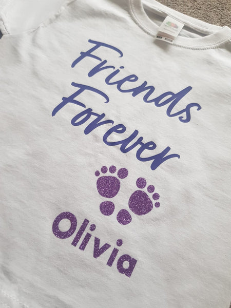 Born Together Friends Forever T-Shirt - clothes for twins - Set of 2