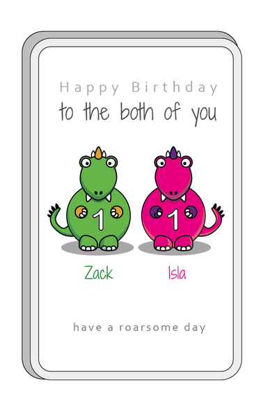 Personalised Twin Gifts, Twin Birthday Gifts, Personalised Fridge Magnets, Twin Birthday Gift