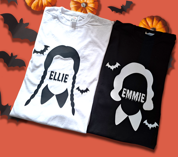 Personalised Wednesday and Enid Tops