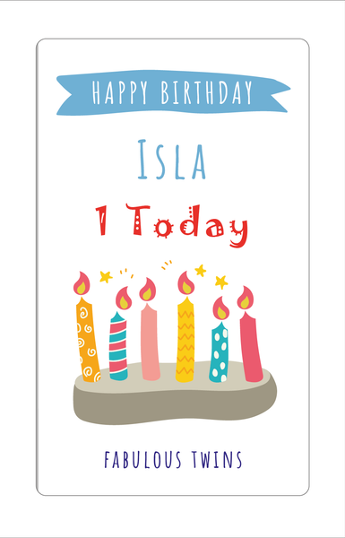 Personalised Twin Birthday Card -  Twin Boys, Twin Girls, Twin Brother, Twin Sister