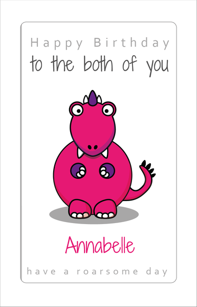Personalised Twin Birthday Card -  Twin Boys, Twin Girls, Twin Brother, Twin Sister