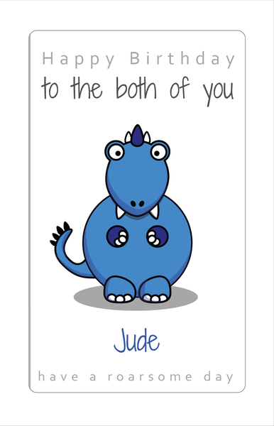 Personalised Twin Birthday Card -  Twin Boys, Twin Girls, Twin Brother, Twin Sister