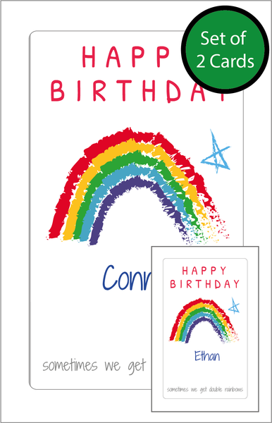 Personalised Twin Birthday Card -  Twin Boys, Twin Girls, Twin Brother, Twin Sister