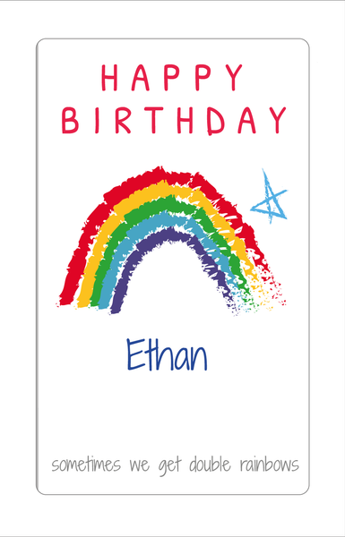 Personalised Twin Birthday Card -  Twin Boys, Twin Girls, Twin Brother, Twin Sister