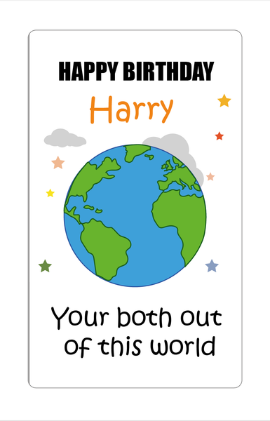 Personalised Twin Birthday Card -  Twin Boys, Twin Girls, Twin Brother, Twin Sister