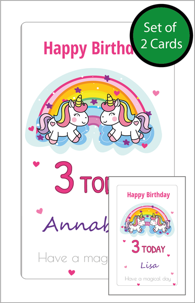 Personalised Twin Birthday Card -  Twin Boys, Twin Girls, Twin Brother, Twin Sister