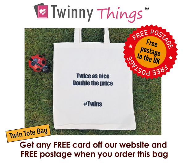 Shopping Tote Bag with the slogan 'Twice the Price' #Twins