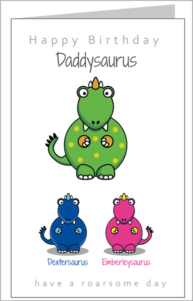 Dad of twins birthday card, personalised twin birthday card, twin birthday card, twin greeting card. twins