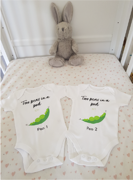 Personalised Twin Baby Clothes, Newborn Baby Clothes, Twin Baby Clothes Boy and Girls, Twin Baby Clothes UK, Twin Boy and Girl Matching Outfits, Twin Clothing, Twin Babygrows, Baby clothes for twins, Clothes for twins uk, Newborn baby clothes for twins, Clothes for newborn twins, Twin outfits for babies, Matching outfits for twins, Clothes for twin girls, Clothes for twin boys, Clothes for twin boy and girl, Gift for twin babies,peas in a pod, Two peas in a pod, Twin, Twins Baby Gift, Twin baby clothes