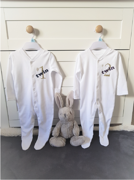 Personalised Twin Baby Clothes, Newborn Baby Clothes, Twin Baby Clothes Boy and Girls, Twin Baby Clothes UK, Twin Boy and Girl Matching Outfits, Twin Clothing, Twin Babygrows, Baby clothes for twins, Clothes for twins uk, Newborn baby clothes for twins, Clothes for newborn twins, Twin outfits for babies, Matching outfits for twins, Clothes for twin girls, Clothes for twin boys, Clothes for twin boy and girl, Gift for twin babies