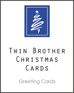 Twin Greeting Card, Christmas Card for Twin Brother