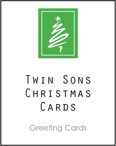 Twin Greeting Card, Christmas Card for Twin Brother