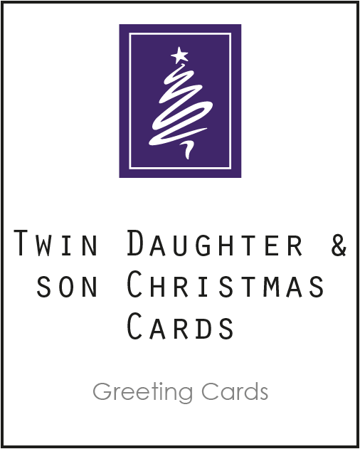 Christmas Card for Twin Daughter and Son