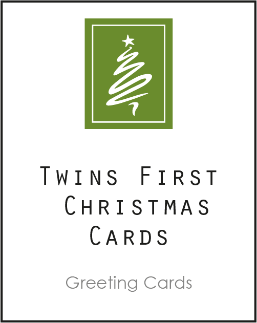 Christmas Cards for Twins First Christmas