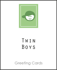 Twin greeting card to twin boys