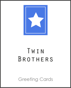 Twin Greeting Card for Twin Brother