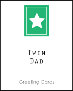 Twin Dad, Dad of Twins, Twin Dad Birthday Card, Birthday Card for Twin Dad, Twin Greeting Card, Card for Twins