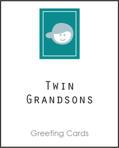 Twin Greeting card for Twin Grandsons