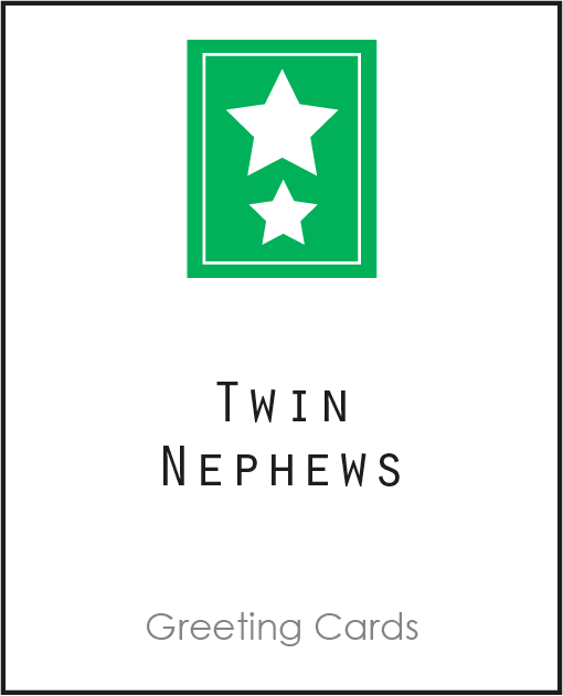 Twin Greeting Cards for your Twin Nephews