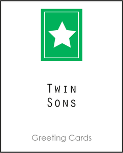 Twin Greeting Card for Twin Sons