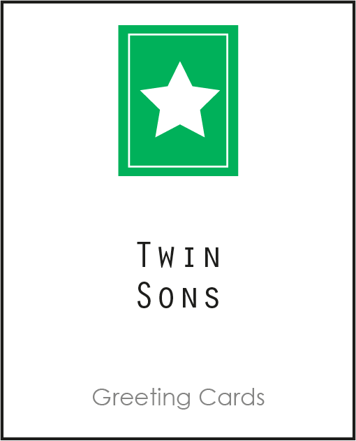 Twin Greeting Cards for your Twin Sons