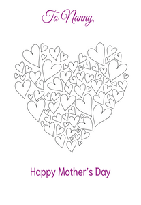 Colour in Mothers Day Card