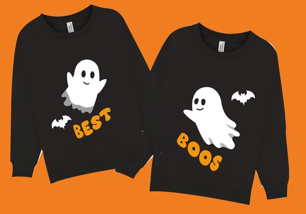 Best Boos - Twins Halloween Top