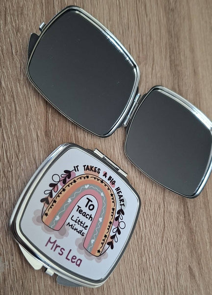 Personalised Teachers Gift, Thank You Gift, Teacher Gift With Name, Teacher Appreciation, Gift End of Term, Gift Class Gift, Cute Gift for teacher, mirror
