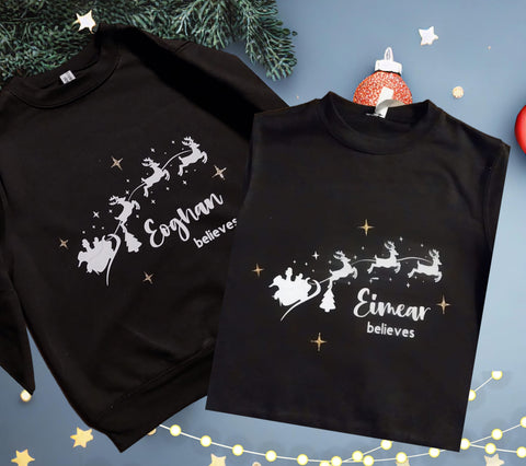 Personalised Believes T-shirt or Jumper