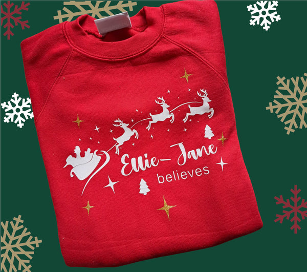 Personalised Believes T-shirt or Jumper