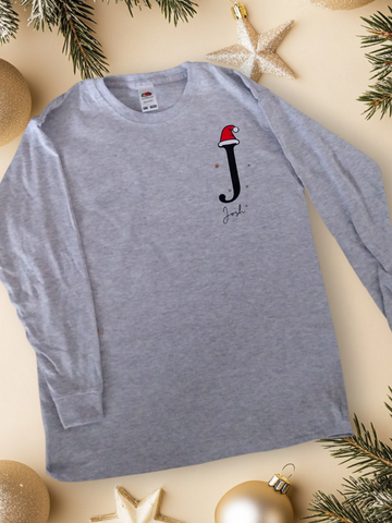 Christmas Initial T-shirt or Jumper