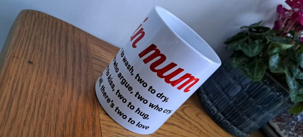 Twin Mum Mug - There's two to...