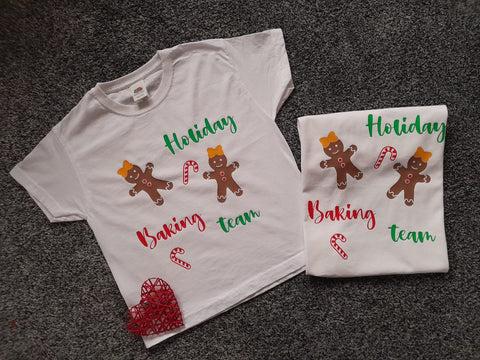 Gingerbread Baking Team T-shirt or Jumper